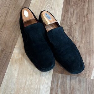 Bally Havana Black Suede Loafers
